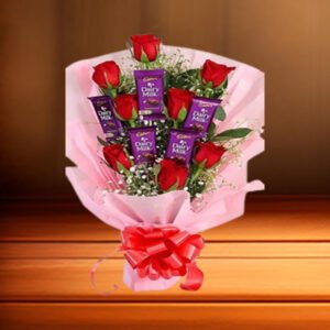 dairy milk silk with rose